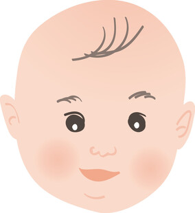 可爱萌趣婴儿头像