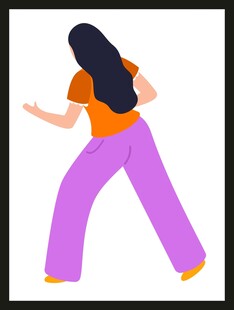 跳舞的活力女孩
