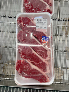 新鲜包装牛肉展示