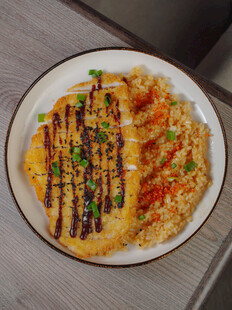 美味香煎豆腐盖饭