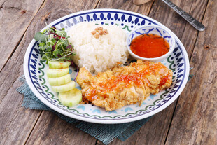 日式炸猪排盖饭套餐