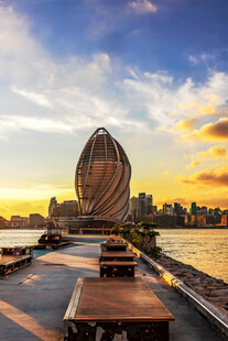 海滨城市独特建筑景观