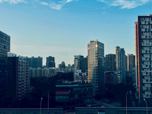 城市高楼天际线景观