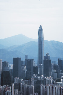 深圳繁华都市天际线景观