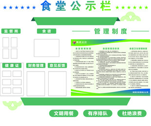 食堂公示栏
