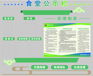 食堂公示栏