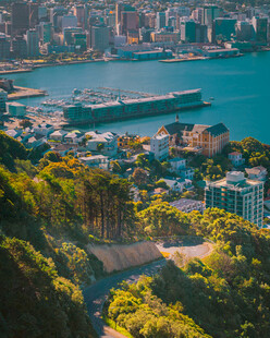 海港城市景观俯瞰