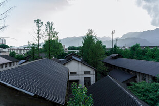 日式村落屋顶风景