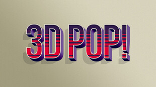 3D立体艺术字POP