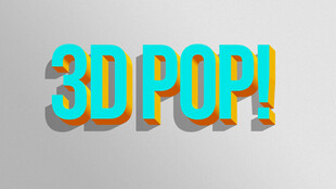 3D立体POP艺术字体展示