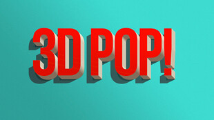 3D立体POP艺术字体展示