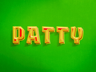 绿色背景上的DATTY字样