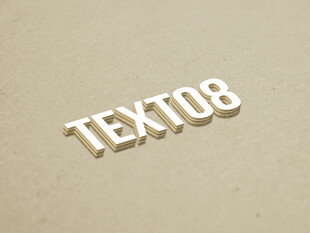 立体字母TEXT08展示