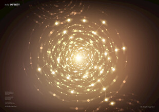 璀璨星芒漩涡背景图