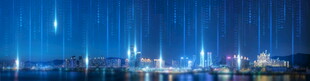 城市夜景璀璨灯光秀