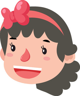 可爱蝴蝶结女孩头像