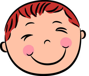 微笑的红发小孩头像