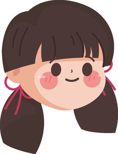扎双马尾的可爱小女孩