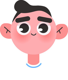 卡通风格可爱男孩头像