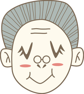 卡通老人头像