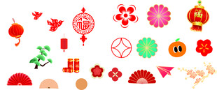 春节装饰元素集合