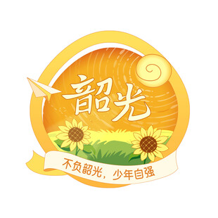 韶光青春主题标志设计