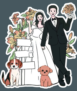 婚礼海报迎宾牌