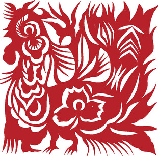 传统剪纸艺术之凤凰图案