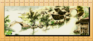 中式水墨山水装饰画
