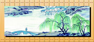 中式山水风景图