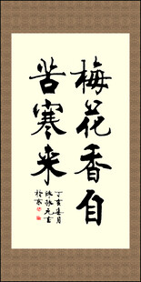 梅花香自苦寒来书法作品