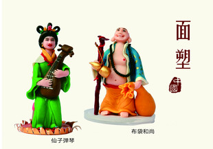 传统面塑人物造型展示