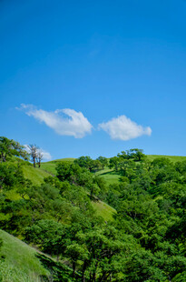 青山蓝天美景