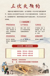 三伏贴展板