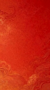 红色古风纹理背景图
