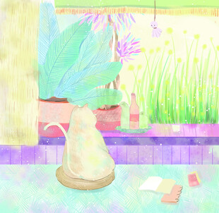 室内绿植装饰温馨场景