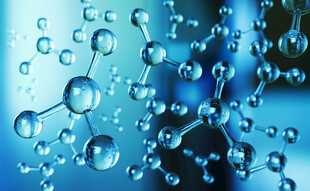 水分子与水滴微观景象
