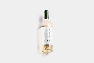简约风格白葡萄酒瓶展示