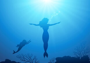 深海美人鱼背景