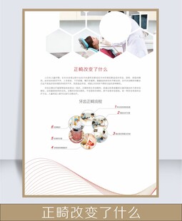 正畸改变了什么牙科诊所海报