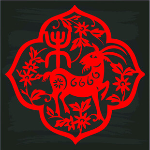 羊年剪纸图案