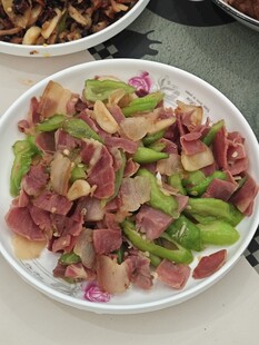 青椒炒火腿