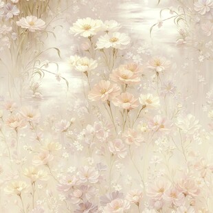 梦幻花卉背景图