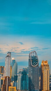 繁华都市天际线景观