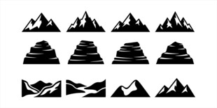 山峰图案