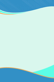 蓝绿渐变波浪背景图