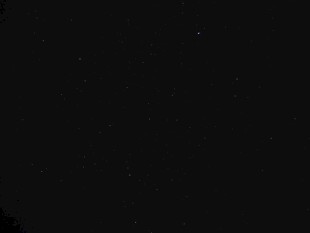 漆黑夜空点点繁星闪烁