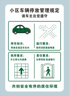 小区车辆停放管理图示