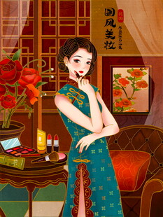 古典旗袍女子的优雅瞬间
