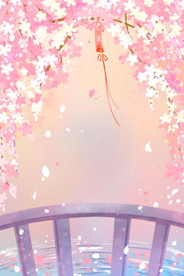 樱花烂漫下的梦幻阳台